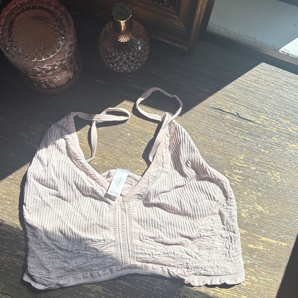 Women’s Lace-Trim Bralette - Light Mauve